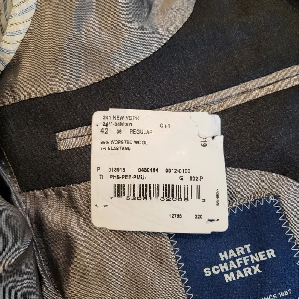Hart Schaffner Marx New York Worsted Wool Blazer - Picture 14 of 14